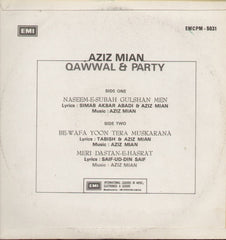 Aziz Mian Qawwal & Party - Indian Vinyl LP