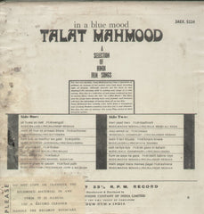 In A Blue Mood Talat Mahmood - Compilations Bollywood Vinyl LP