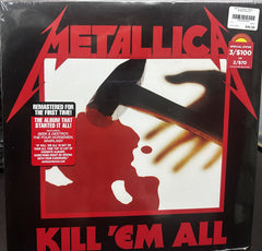 Metallica Kill 'Em All remastered vinyl LP front cover