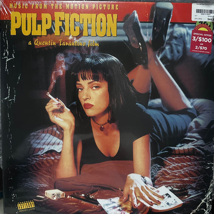 Pulp Fiction Music From The Motion Picture vinyl LP front cover