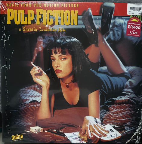 Pulp Fiction Music From The Motion Picture vinyl LP front cover