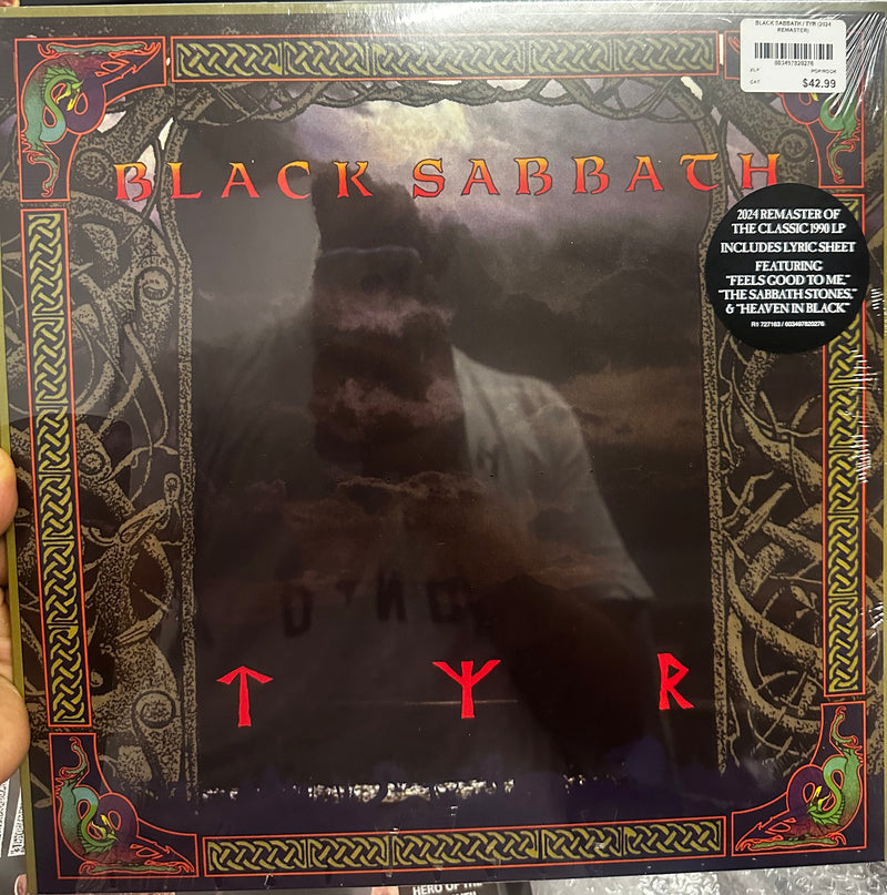 Black Sabbath Tyr 2024 remaster vinyl LP front cover