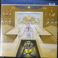 Iron Maiden Powerslave 40th anniversary zoetrope vinyl LP back cover with tracklist