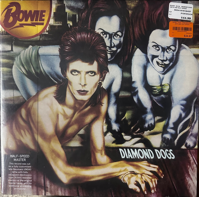 David Bowie Diamond Dogs 50th anniversary half-speed master vinyl LP front cover