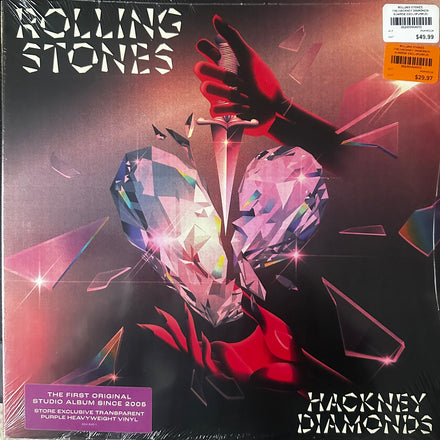 The Rolling Stones Hackney Diamonds transparent purple vinyl LP front cover
