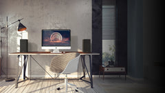 Klipsch R-40PM Powered Bookshelf Speakers with Built-in Phono Stage