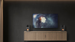 Klipsch R-40PM Powered Bookshelf Speakers with Built-in Phono Stage