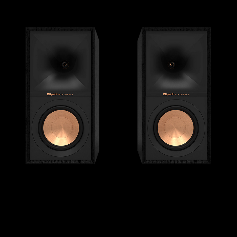 Klipsch R-50PM Powered Bookshelf Speakers with Built-in Phono Stage