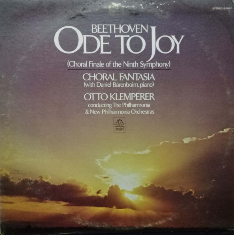 Beethoven Ode To Joy — LP vinyl record cover