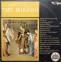 GILBERT AND SULLIVAN THE MIKADO-English vinyl LP