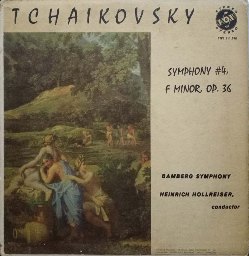 TCHAIKOVSKY Symphony #4,FMinor,Op.36 — LP vinyl record cover