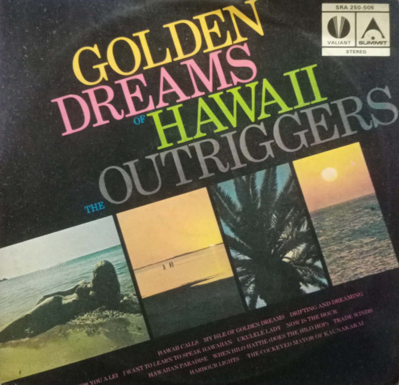 Golden Dreams Of Hawaii The Outeiggers — LP vinyl record cover