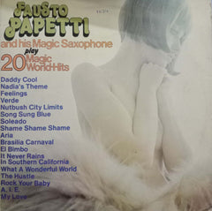 FAUSTO PAPETTI AND HIS MAGIC SAXOPHONE PLAYS 20 MAGIC WORLD HITS -English vinyl  LP