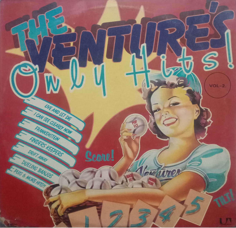 The Ventures Only Hits Vol 2 — LP vinyl record cover