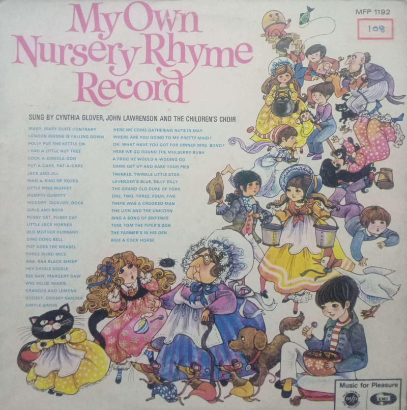 My Own Nursery Rhyme — LP vinyl record cover