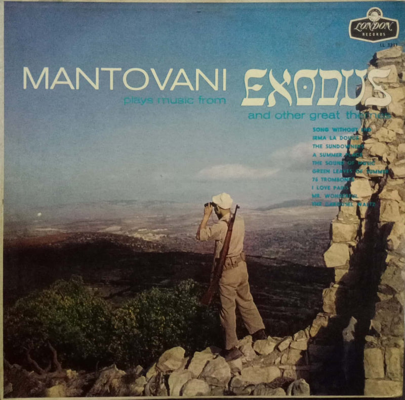 Mantovani Plays Music From Exodus — LP vinyl record cover