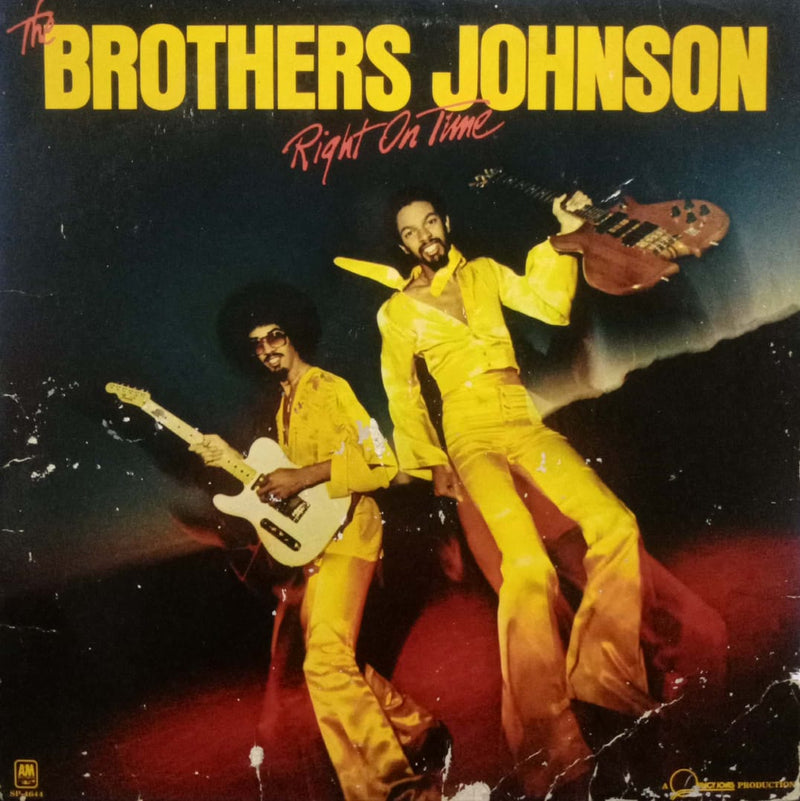 The Brothers Johnson Right On Time — LP vinyl record cover