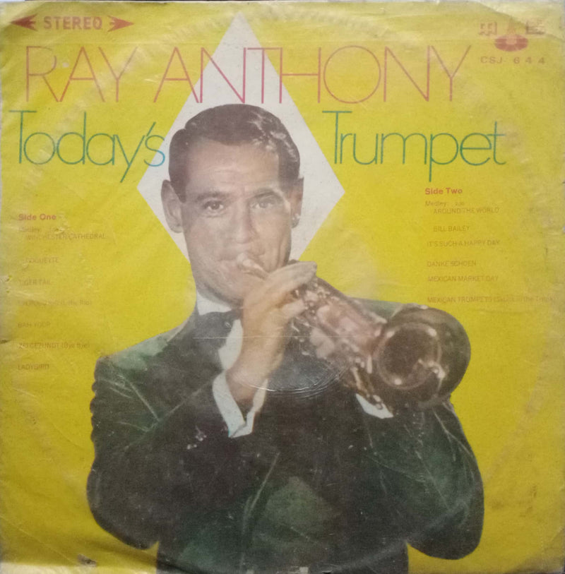Ray Anthony Todays Trumpet — LP vinyl record cover