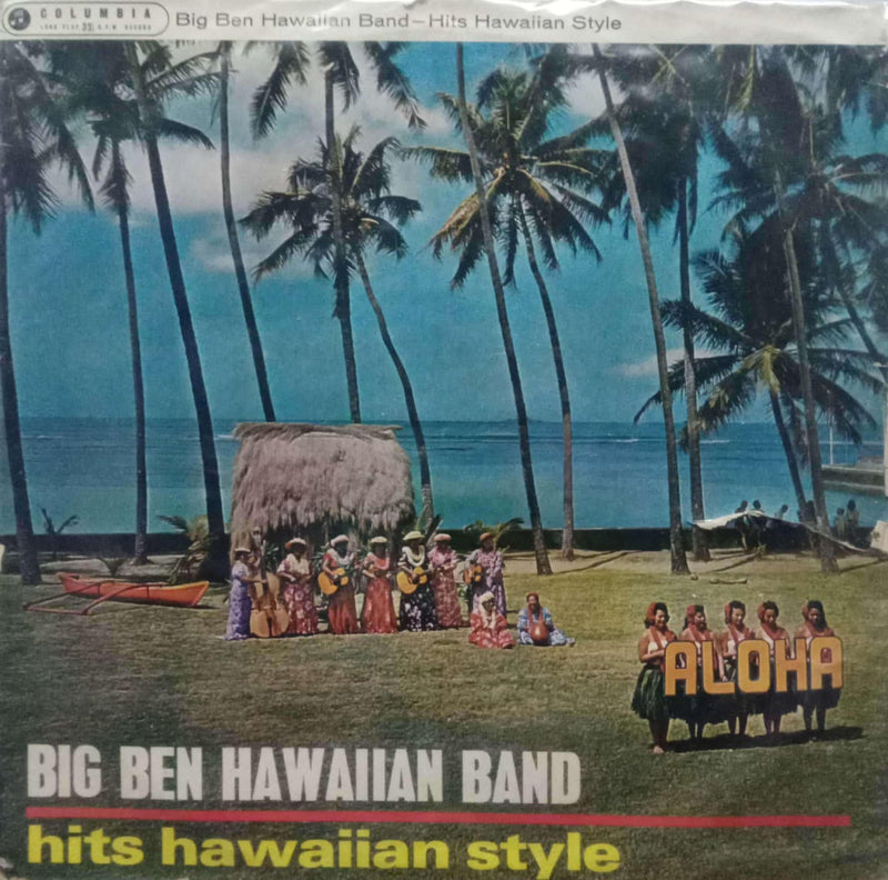 Big Ben Hawaiian Band Hits Hawaiian Style — LP vinyl record cover