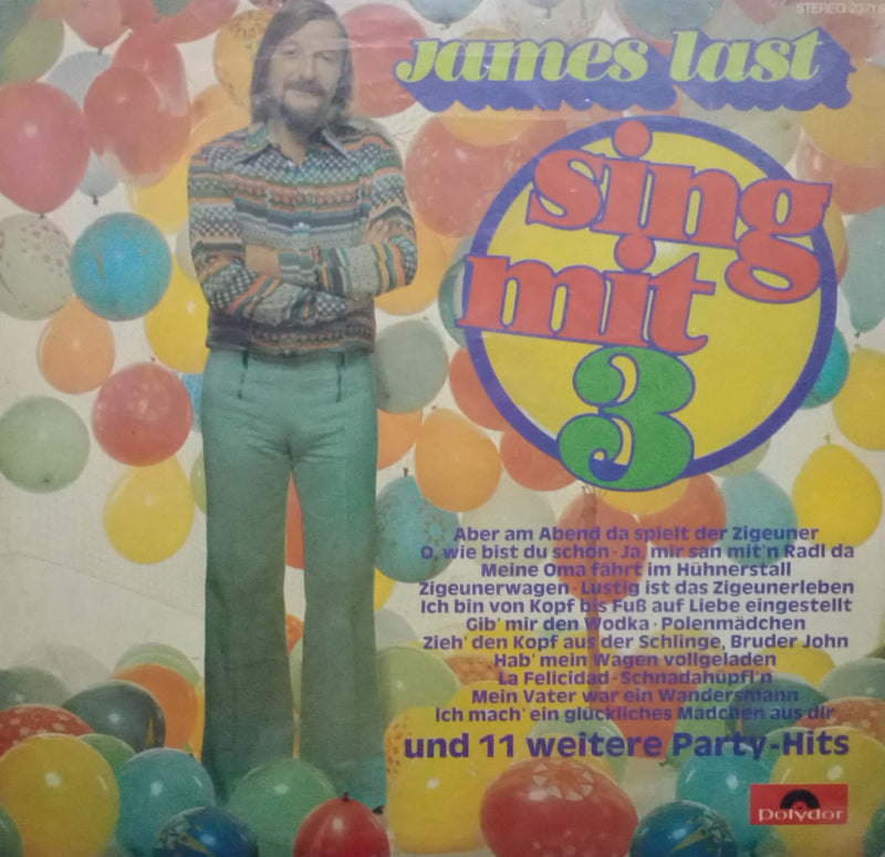 James Last Sing Mit 3 — LP vinyl record cover