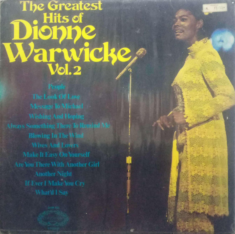 The Greatest Hits Of Dionne Warwicke Vol Two — LP vinyl record cover