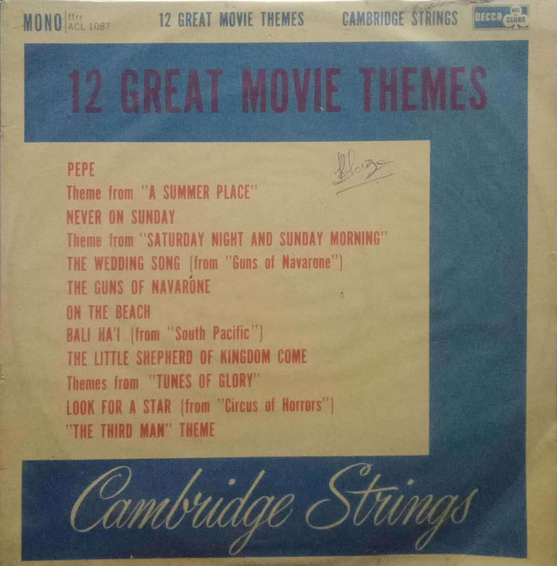 12 Great Movie Themes — LP vinyl record cover