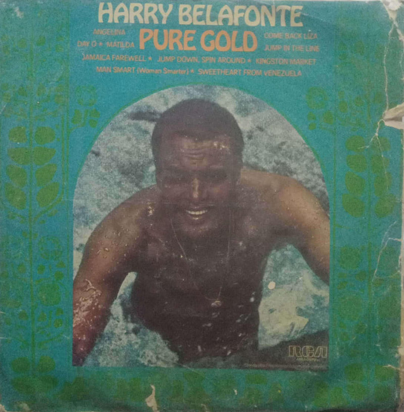 Harry Belafonte Pure Gold — LP vinyl record cover
