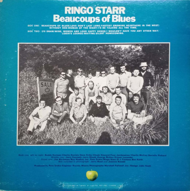 Ringo Starr Beaucoups Of Blues — LP vinyl record cover