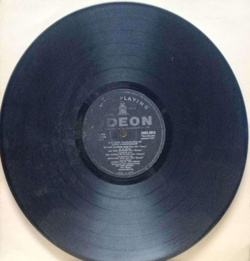 All Time Favourites Of Lata Mangeshkar — LP vinyl record cover