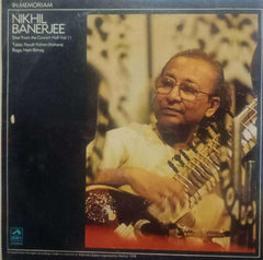 NIKIL BANERJEE - HINDI VINYL LP