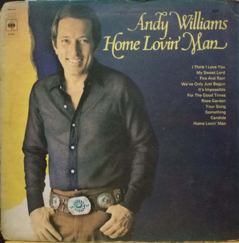 Andy Williams Home Lovin Man — LP vinyl record cover