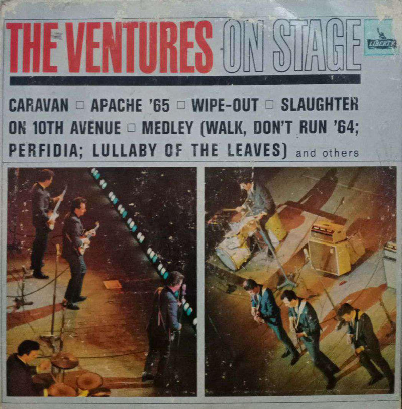 The Ventures On Stage — LP vinyl record cover