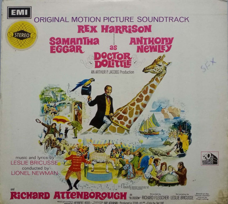 Doctor Dolittle — LP vinyl record cover