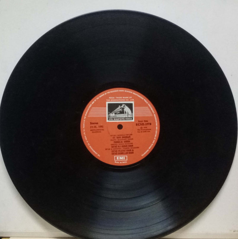 INSTRUMENTAL CLASSICAL - VINYL LP — Indian classical LP vinyl record cover