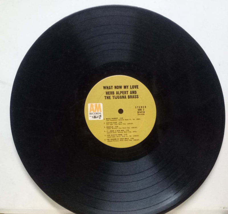 What Now My Love Herb Alpert And The Tijuana Brass — LP vinyl record cover
