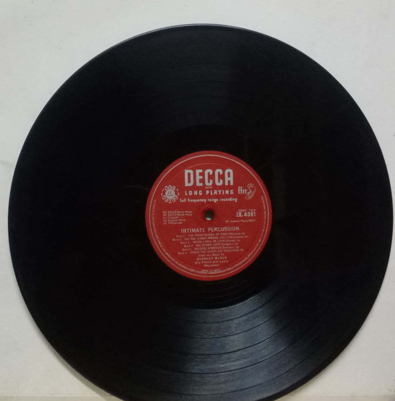 Intimate Percussion — LP vinyl record cover