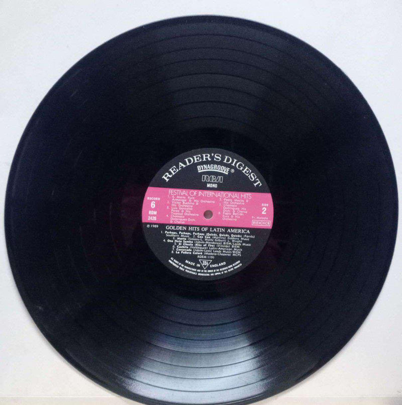 Festival Of International Hits And Golden Hits Of Latin America — LP vinyl record cover
