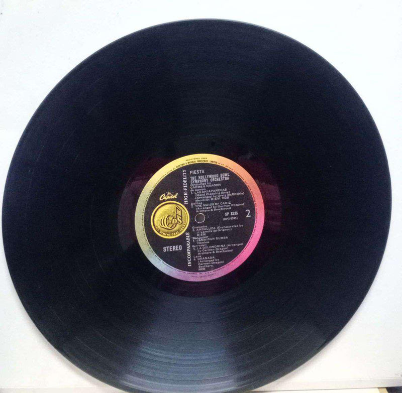 Fiesta The Hollywood Bowl Symphony Orchestra — LP vinyl record cover