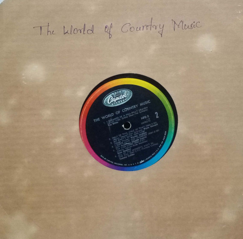 No Sleeve by The World Of Country — LP vinyl record cover