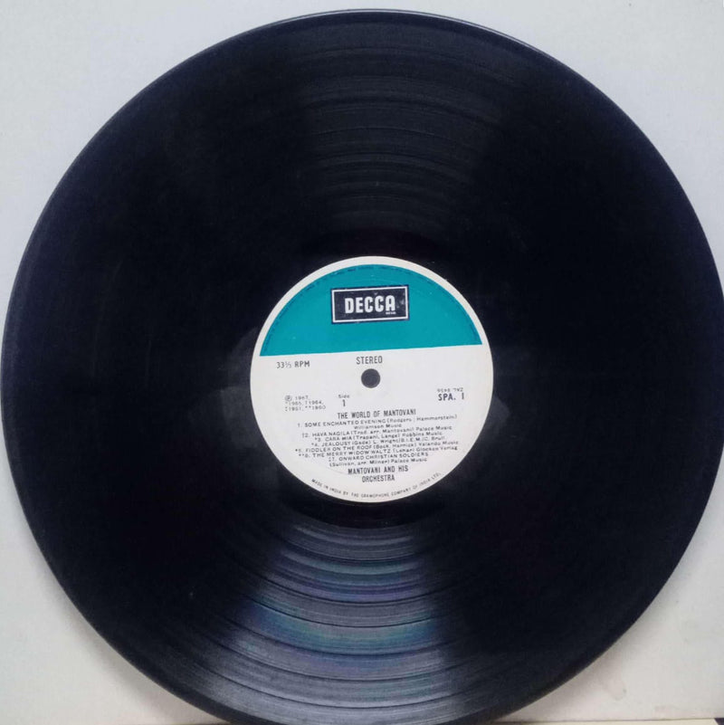 The World Of Mantovani — LP vinyl record cover