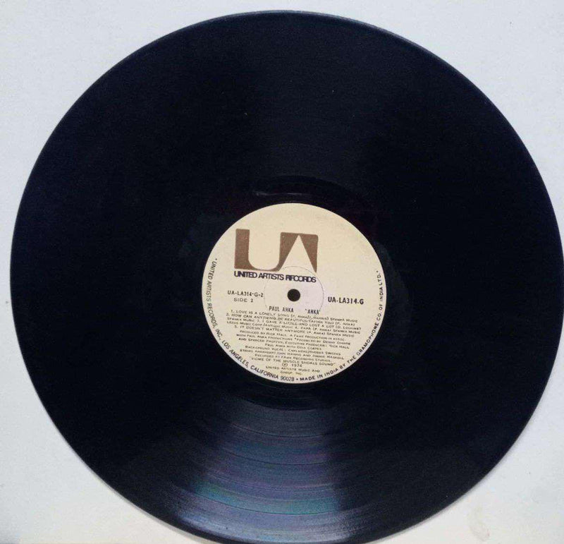 Paul Anka — LP vinyl record cover