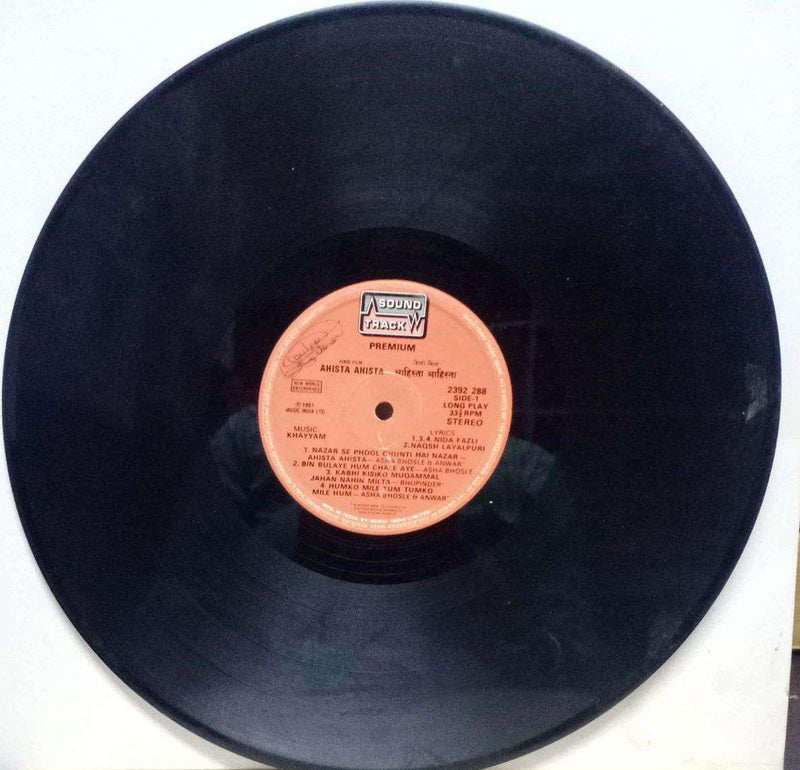 Ahista Ahista — LP vinyl record cover