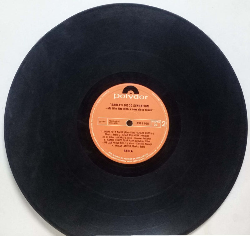 No Sleeve by Babla'S Disco Sensation — disco LP vinyl record cover