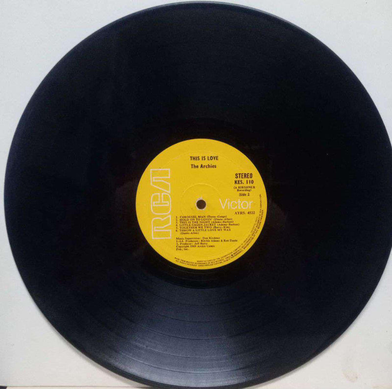 This Is Love The Archies — LP vinyl record cover