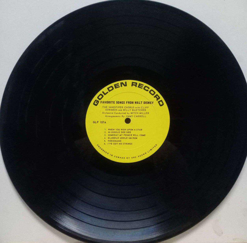 Favorite Songs From Walt Disney — LP vinyl record cover