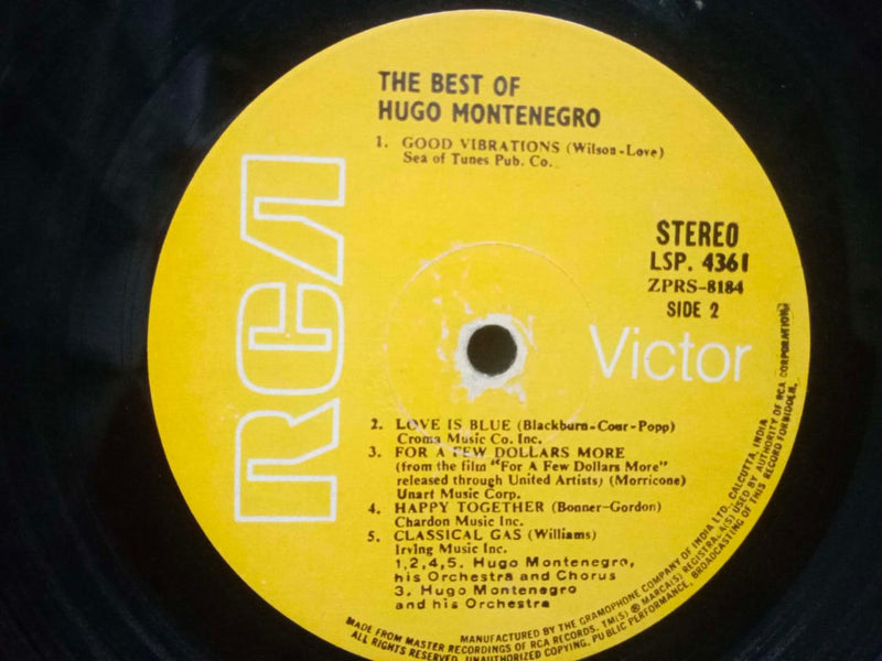 No Sleeve by The Best Of Hugo Montenegro — LP vinyl record cover