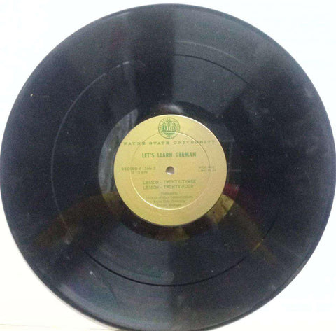 LET'S LEARN GERMAN LESSON TWENTY ONE TO TWENTY FOUR - ENGLISH VINYL LP