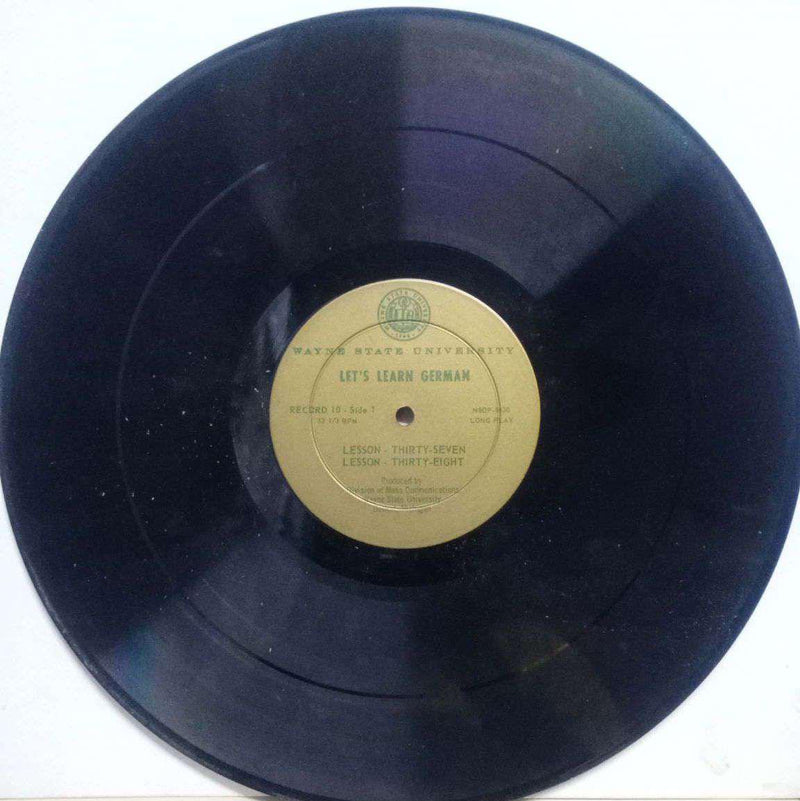 Let'S Learn German Lesson Thirty Seven To Fourty — LP vinyl record cover