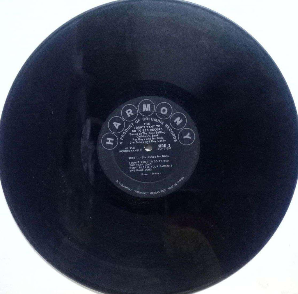 THE I DON'T WANT TO GO TO BED RECORD - ENGLISH VINYL LP