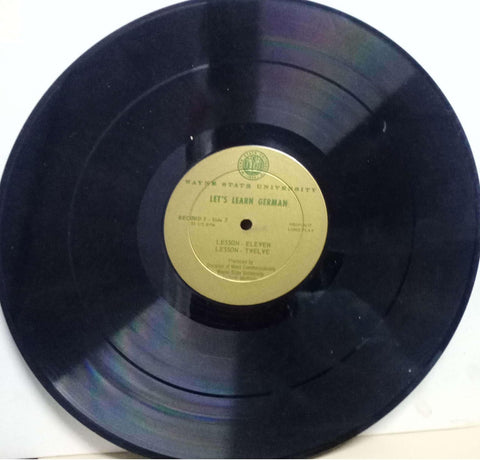 LET'S LEARN GERMAM LESSON NINE TO TWELVE - ENGLISH VINYL LP